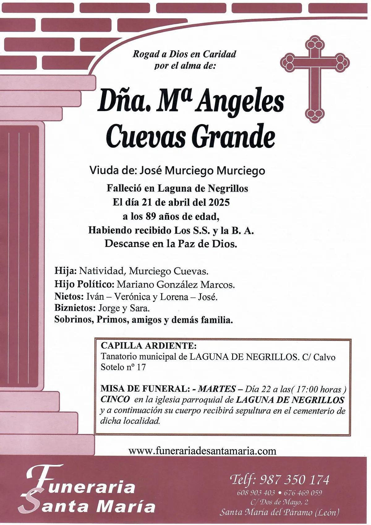 MARIA ANGELES CUEVAS GRANDE